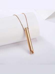 1 szt./2 szt. wielokolorowy losowy tytanowy stalowy nieblaknący Ins stylowy gwizdek łagodzący stres naszyjnik, niszowa regulowana biżuteria z wisiorkiem oddechowym. Wykonany ze zdrowych materiałów, ma wysoką twardość i jest lekki, z mini i kompaktowym designem.