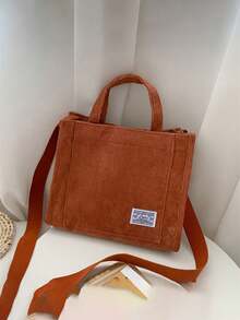 Bolsa de almuerzo de lona de pana, caja de almuerzo con cordón, bolsa de picnic de tela, pequeña bolsa de mano, recipiente de comida, bolsa de almacenamiento de alimentos para volver a la escuela, bolsa de accesorios para el almuerzo escolar, bolsa de almuerzo para mujeres, accesorios de picnic - Multicolor - Ver 6