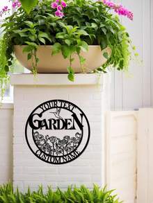 1 pieza Placa de metal personalizada con diseño de rama de árbol y pájaros con flores - Señal de dirección personalizada, número de casa, señal de dirección de jardín exterior, nombre de calle, apellido, decoración de patio - Regalo de registro, regalo para entusiastas del jardín, regalo para papá, regalo para mamá - Adornos, decoración del hogar, decoración de pared, decoración de habitación, decoración de sala de estar, decoración de dormitorio, decoración de baño, decoración de cocina, decoración de la casa, regalos personalizados, impresión gráfica - Multicolor - Ver 6
