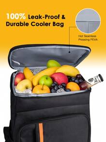 1pc/2pc20L Portable Thermal Lunch Bag Food Box Durable Waterproof Cooler Ice Insulated Case Camping Oxford Dinner Backpacks Icebox