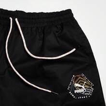 Puma Men's Cotton Casual Lightweight Running Shorts, 53694001 - Black - View 3