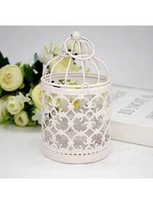 1 Pc Of Nordic Iron Hollow Candlestick Creative Home Decoration European Wedding Props Halloween, Spooky, Autumn, Festival, Holiday Christmas, Winter, Holiday, Festival - Multicolor - View 8