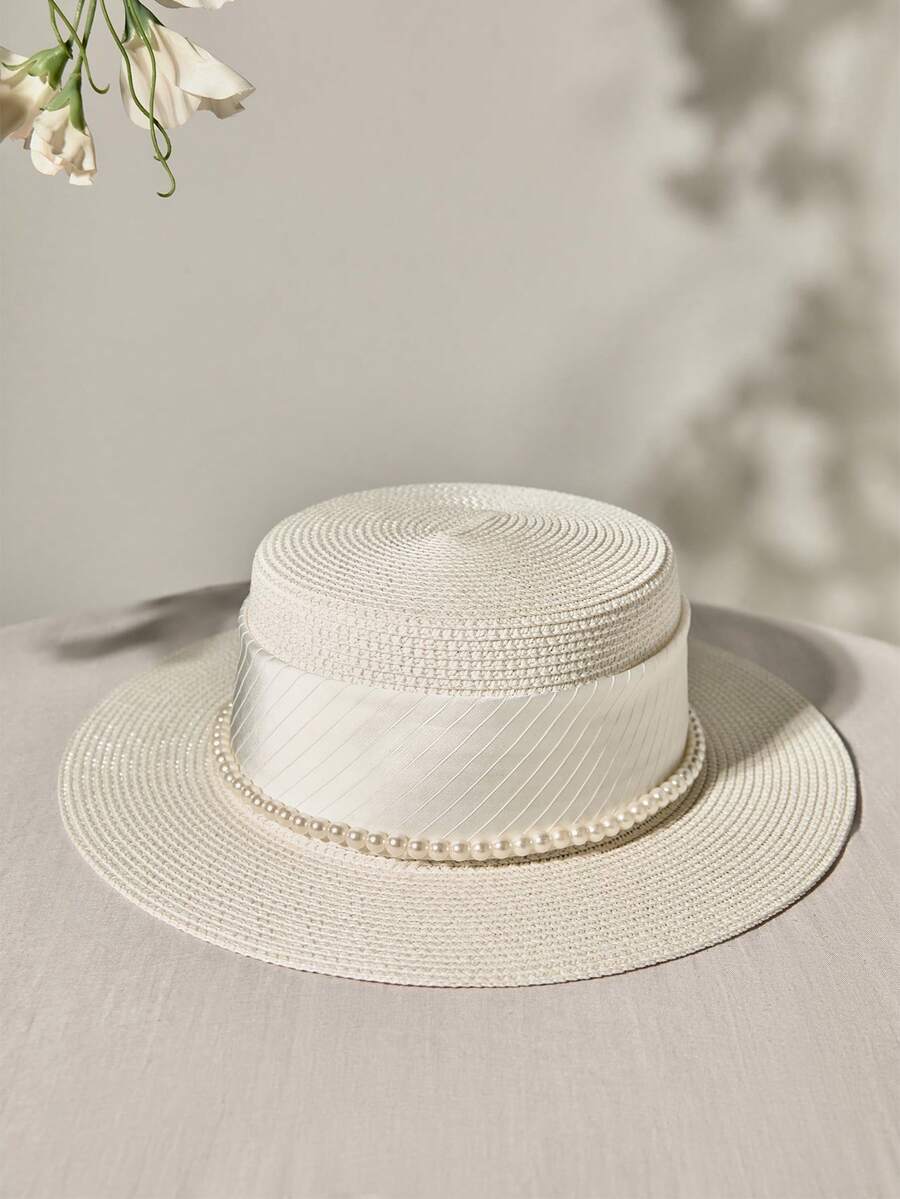 一款欧美风格女士精致串珠平顶遮阳帽，适合春夏圣诞节、冬季圣诞节等场合，是理想的圣诞礼物之选。 - A - 查看 1