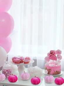 6pcs Faux Velvet Foam Fabric Pumpkins Decoration, Fall Pumpkins Decoration For Home, Assorted Velvet Pumpkins Fake Pumpkins, Pink Velvet Pumpkin Foam, Artificial Fall Table Decor, Reusable Thanksgiving, Autumn Table Centerpiece, Velvet Craft Pumpkin For Fall Home Farmhouse Harvest Thanksgiving Decorative