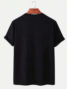 Men's Printed Wrap T-Shirt - White - View 2