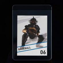 35PT Semi-Rigid Card Protector, PVC Semi-Rigid Card Holder, Baseball Card Protective Sleeve, Standard Top Loading Card Case, Suitable For Sports & Trading Cards