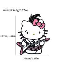 Sanrio Sanrio 1 buc Hello Kitty Anime Desene Animate Drăguț și Ciudat Broșă Insignă Metalică Accesoriu de Îmbrăcăminte Accesoriu Rucsac Potrivit pentru Purtare Zilnică și Cadouri pentru Prieteni. Accesorii de Birou Școlar Tricouri Jachetă Bijuterii Crăciun Halloween