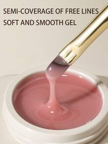 1支/20克橡胶底胶，12毫升延长胶，果冻质地延长胶，双头延长笔，裸色/透明/粉色甲油胶，用于强化指甲，可卸除UV/LED凝胶，适合脆弱指甲，母亲节女性礼物