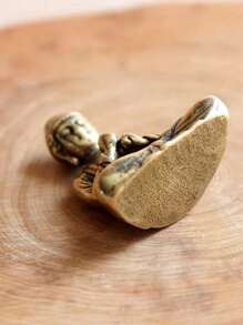 1 Pièce Mini Ornement De Sakyamuni En Laiton Pur: Ajoutez Une Touche De Zen À Votre Décoration Intérieure (certaines Parties Sont Envoyées Au Hasard)