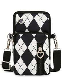 Borsa a tracolla sportiva da donna - Portafoglio multifunzione per cellulare (da indossare a spalla/braccio/a tracolla)