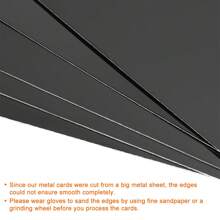 Blank Metal Card Anodized Aluminum Plate For DIY Laser Printing Engraving
