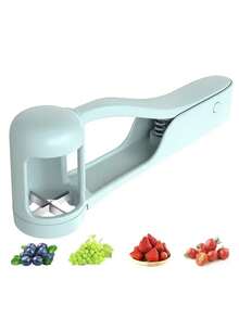 Tomato Slicer, Grape Cutter Tool, Cherry Salad Chopper, Kitchen Gadget, Quick Slice Fruit Cutter, Grape Slicer, Fruit Divider, Cherry Tomato Separator, Grape Slicer, Strawberry Slicer - Multicolor - View 8