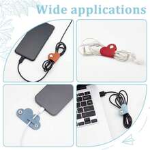 Organizer per cavi in pelle a forma di cuore, disponibile in più colori, con design portatile e antismarrimento, perfettamente compatibile con cavi dati per cellulari e cavi per auricolari