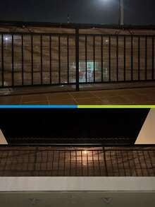 Verschlüsselter gewebter Balkon Sichtschutzschirm, Außen Beschattungs Trennwand, Schnellmontage Umrandung für Pavillon/Flur/Hof, UV-beständiges Design mit verstärkten Ringen, Terrassen/Hof Sonnenschutzvorhang, inklusive professionellem Montagezubehör, einzeln verkauft