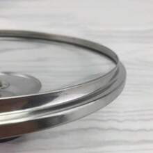 Universal Pot Cover Tempered Glass Round Frying Pan Cover Anti-Scalding Knob Visible Wok Pot Lid Cookware Parts Kitchen Accessories