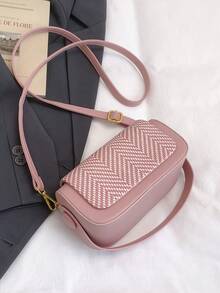 Women's Fashion Handbag Tote Bag, Elegant Minimalist Design, Large Capacity - Pink - View 8