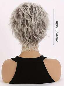 Touca de peruca curta e cacheada para mulheres, fibra resistente a altas temperaturas e resistente ao calor com rede rosa, densidade de 150%, adequada para passeios diários e festas