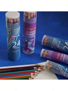 12/24/36/48 Pack Colored Pencils Set, Wooden Oil-Based Drawing Pens For Painting, Sketching, Coloring, Art Supplies Gift For Beginners, Back To School