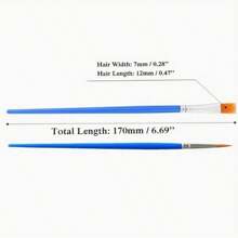 16.5cm Nylon Tip/Flat Brushes, Watercolor Pens, Acrylic Paint Art Brushes, Graffiti Pens, Suitable For Mobile Artists, Art Students, Students, Office School Supplies, Birthday Gifts-Random Color Style