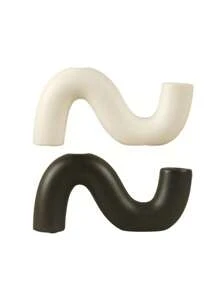 1 peça de suporte de vela de cerâmica romântico estilo minimalista europeu, adequado para suporte de vela de mesa de jantar decorativo, perfeito para presentes de Halloween, Natal e Ano Novo, material cerâmico, instalação de mesa