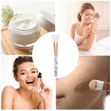 1 Pc Mask Brush, Lightweight Marble Facial Clay Masks Brush Applicator - 黑色 白色 - 查看 5
