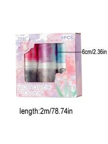 Bộ 6 cuộn giấy dán PET chống thấm nước họa tiết hoa cổ điển, mỗi cuộn 2m*78.74 inch, những hình dán đẹp mắt dùng cho sổ lưu niệm, đồ thủ công mỹ nghệ và đồ dùng trang trí trường học. - Nhiều màu - Xem 13