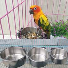 Bird Feeding Bowls Cups Parrot Food Water Dishes,Pet Feeder Bowl,Stainless Steel Bird Feed Box Parrot Cups Bowls Container For Food Water Feeding Supplies 1Pcs - 銀色 - 查看 5