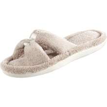 Isotoner Women's Signature X-Slide Slipper, Satin Trim With Memory Foam2025 - Màu nâu nhạt - Xem 1