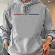 Men's Kangaroo Sweatshirt Flannel Coat Imported Premium Cotton Winter Cold Weather Top - Grey - View 1