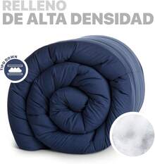 ESQUIMAL Edredón Acolchado Relleno Down Ultra Suave.para Todo Clima.para Uso como Edredón o para Funda Duvet.Hipoalergénico.(Blanco, King Size) LDR5 - azul - Ver 2