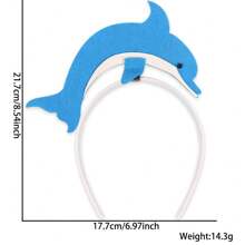 Bandeau d'animaux marins, coiffe du monde sous-marin, décoration de fête d'anniversaire avec bandeau de requin et de dauphin
