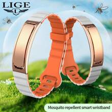 LIGE Men's Bracelet Smart Bracelet, 16mah Low Power Consumption Bracelet, Bracelet Without Touch Screen, No Buttons, New Concept Of Smart Bracelet, Wireless Connection To The Phone, A Variety Of Sports Modes