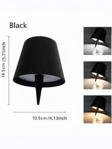 1pc Wireless Touch Control LED Desk Lamp, Height Adjustable, Can Be Used As Bedside Lamp, Reading Lamp, Camping Light, Table Lamp, Battery Lamp, Suitable For Outdoor Use - Multicolor - View 11