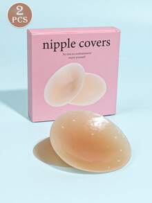 Women's Solid Box Breathable Nipple Covers, Invisible Seamless Pasties, Waterproof Sweatproof Non-Slip Adhesive Bra, Backless Bra Stickers, Reusable Washable Bra Accessories Suitable For Wedding Dress, Sleepwear, Workwear, Swimwear, Dresses, Bikini, Backless Outfits, Sports Bras - Multicolor - View 6