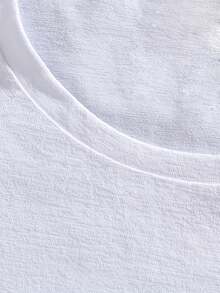 HUK Men's Quick-Dry Performance Fishing Graphic T-Shirt - Tropical Palm Tree & Fish Print, Breathable Short Sleeve Tee For Outdoor Activities, All-Season Casual Wear, Fishing Shirt, Summer Clothing, Round Neckline, Lightweight Fabric - White - View 5