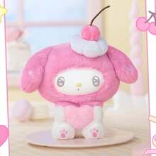 Miniso Sanrio Melody 50th Anniversary Candy Series Vinyl Plush Blind Box, Toffee Theme, Acrylic Listing, Various Accessories, Love Shape Hanging Buckle Can Hang Bags, Perfect Birthday Gift (1 PC, Random Delivery)