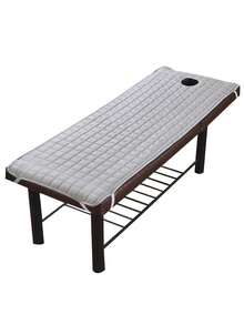 1 pezzo Lenzuolo per lettino da massaggio da salone di bellezza, materasso amichevole per la pelle, copri lettino da massaggio e spa con foro per il viso, colore unico antiscivolo, materasso da massaggio per salone di bellezza e spa