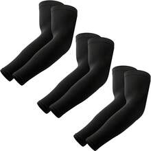 Compression Arm Sleeves, Arm Sleeves Men Women, Volleyball Cooling Arm Sleeve - 3黑色 - 查看 1