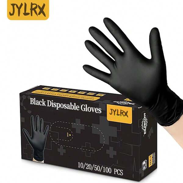 10/20/50/100pcs Nitrile Rubber Gloves, Durable Household Cleaning Gloves, Suitable For Kitchen, Bathroom, Cleaning, Food Handling, Tattooing, Beauty, Dyeing, Pets, Salons, Cleaning Supplies, Home Tools
