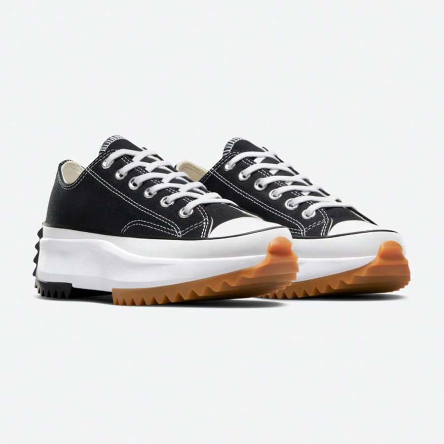 Converse Unisex Chuck Taylor SEASONAL Canvas/Vulcanized Low Top Sneakers 168816C - Black - View 1