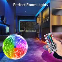 100~1500cm RGB LED Lichtstreifen, USB betrieben, mit 44-Tasten Fernbedienung - geeignet für Schlafzimmer, TV, Küche, Bar, Spielzimmer, Feiertags-Party Dekoration