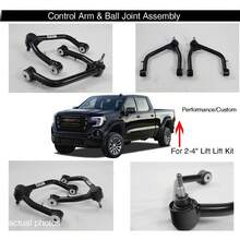 Par de brazos de control superior delantero de 2 a 4 pulgadas, kit de elevación compatible con  Sierra 1500 GMC Sierra 1500 GMC Sierra 1500 2019 2020 2021 2022 con rótulas brazos de suspensión de elevación izquierdo y derecho