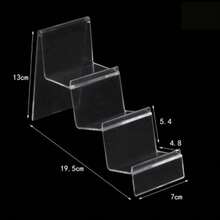 Acrylic Display Shelf Multilayers Cellphone Wallet Glasses Rack Transparent Rangement Storage Rack - Pelbagai warna - Lihat 15