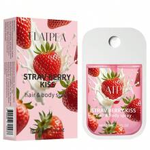 بخاخ عطر وردي 50 مل، لا ستخدام الشعر والجسم، عطر فاكهي بنكهة الخوخ/الفراولة والفانيليا، رائحة طويلة الأمد، محمول، هدية مناسبة للنساء - قبلة الفراولة - مشاهدة 2