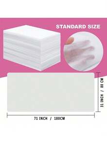 20/100PCS Disposable Bed Sheets Beauty Salon Spa Massage Non-Woven Breathable Bed Sheets 80*180cm Table Cover Eyelash Extension Tattoo Travel - White - View 3