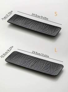 Japanese Style Sushi Plate, Rectangular Dessert Tray, Afternoon Tea Cake Plate, Sweets And Fruits Serving Dish, Home Use - Multicolor - View 3