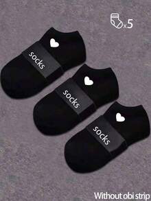 5 Paar Herren Socken, kurze Socken, unsichtbare Socken, mit doppelter Faden Rutschfestigkeit Design, weiße Socken, schwarze Socken, Low Cut Ped Socken, Knöchelsocken, feuchtigkeitsableitend, weich und atmungsaktiv, geeignet für Geschäft und Lässig, Zuhause und Sport, College-Stil, ganzjährig für den täglichen Gebrauch, zufällige Farben