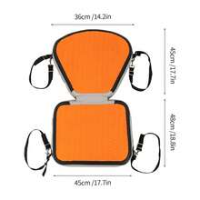 Rainaut Kayak Seats, Thicken Seat Cushion For Kayak, Padded Kayak Seat For Kayaking, Canoeing, Drifting, Rafting, Fishing The Best Gift/Present For Family&Friends Happy Christmas - Orange - View 2