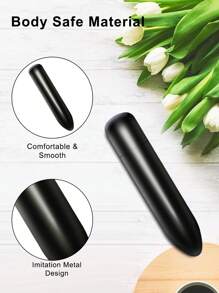 Vibrador de bala, 10 modos potentes estimulador de pezón, punto G y clítoris para viajes, resistente al agua, silencioso, mini masajeador vaginal para mujeres, juguetes sexuales para mujeres y parejas
