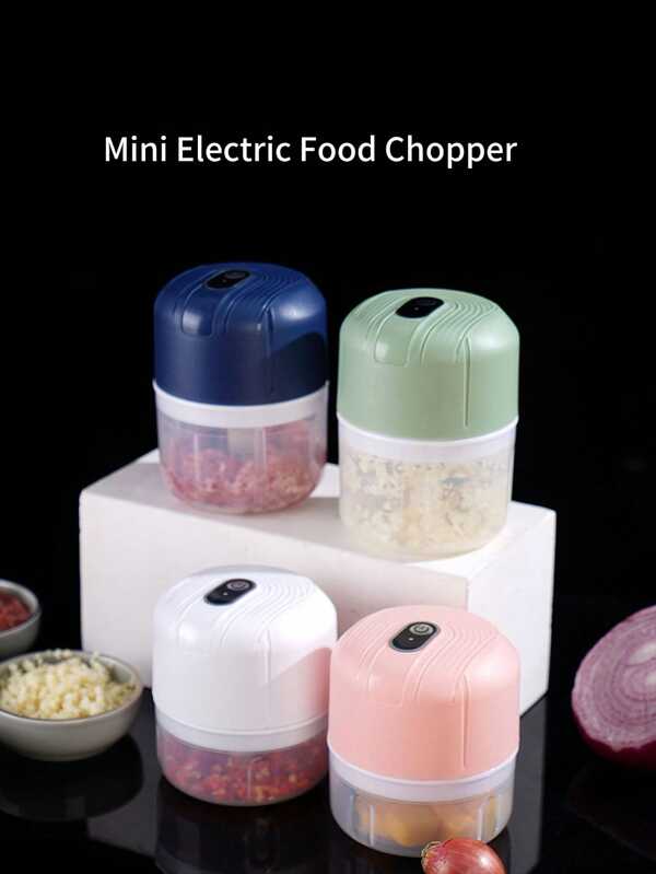 Baby Nahrungsmittel Maschine, Mini elektrischer Knoblauch-Zerkleinerer | 250ML kabelloser Gemüse-Zerkleinerer & Zwiebel-Stampfer | Kompakter Lebensmittel-Prozessor für Ingwer, Chilischoten, Obst & Fleisch, Beikost-Zerkleinerer für Kinder, Zusätzlicher Lebensmittel-Zerkleinerer